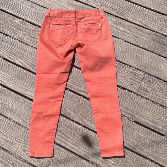 American Rag Coral Tangerine Skinny Ankle Jeans Sz. 4 27” - Picture 6 of 9
